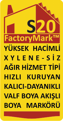 FactoryMark S20 Yüksek Hacimli Ağır Hizmet Tipi Kalıcı Boya Markalama Kalemi