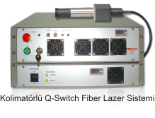 Kolimatörlü Q Switch'li Fiber Lazer Sistemi