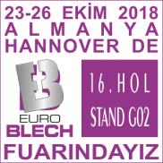 Almanya, Hannover, EUROBLECH 2018 Fuar Katılımı